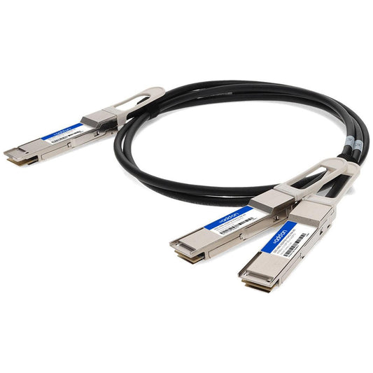 Addon Networks Dac-Q28Dd-2Q28-100G-1M-Ao Infiniband Cable Qsfp-Dd 2X Qsfp28 Black