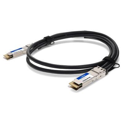 Addon Networks Qdd-200G-Dac-1M-Ao Infiniband Cable Qsfp-Dd Black, Silver