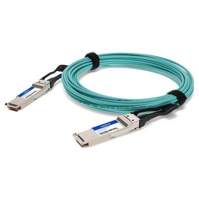Addon Networks Qsfp-200Gb-Aoc10M-Ao Infiniband Cable 10 M Qsfp56 Green, Silver