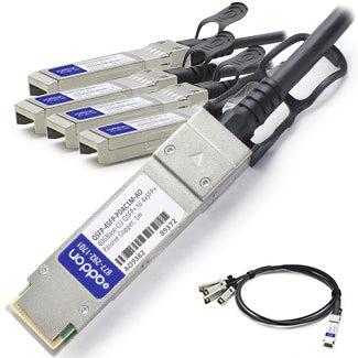 Addon Networks Qsfp-4Sfp-Pdac3M-Ao Infiniband Cable 3 M Qsfp+ 4Xsfp+ Black