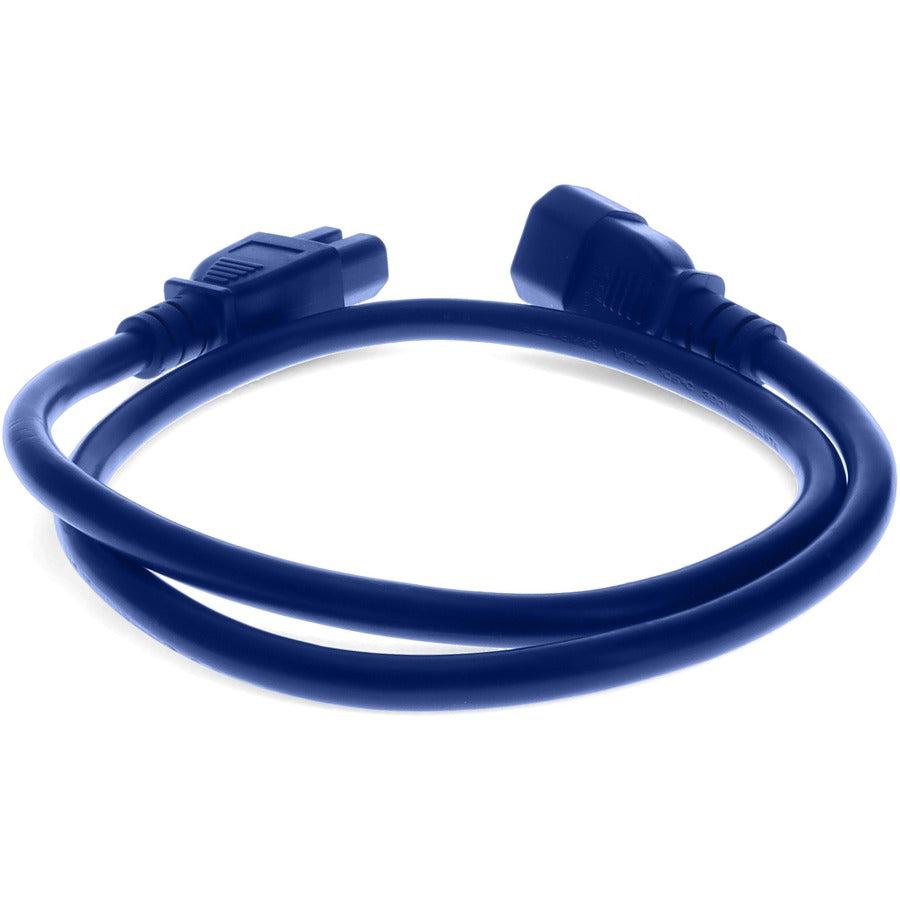 Addon Networks Add-C142C1514Awg2Ftbe Power Cable Blue 0.61 M C14 Coupler C15 Coupler