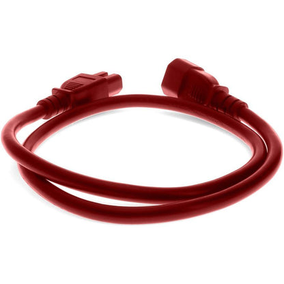 Addon Networks Add-C142C1514Awg3Ftrd Power Cable Red 0.91 M C14 Coupler C15 Coupler