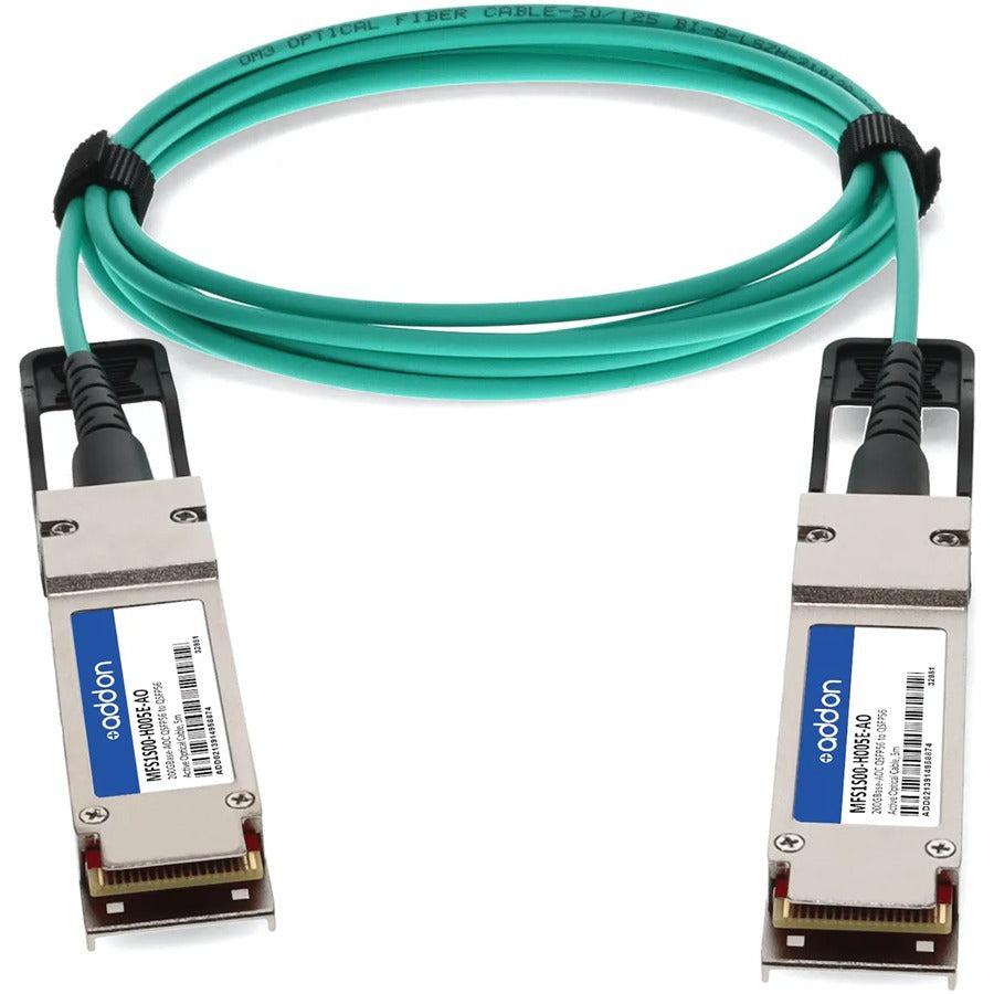 Addon Networks Mfs1S00-H005E-Ao Infiniband Cable 5 M Qsfp-Dd Cyan