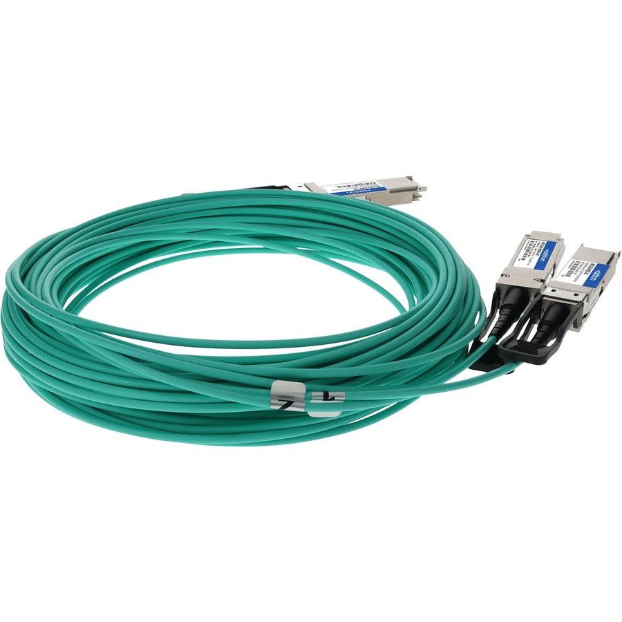 Addon Networks Mfs1S50-H005E-Ao Infiniband Cable 5 M Qsfp56 2X Qsfp56 Green