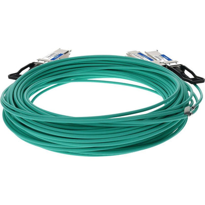 Addon Networks Mfs1S50-H010E-Ao Infiniband Cable 10 M Qsfp56 2Xqsfp56 Green