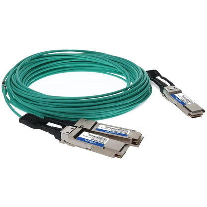 Addon Networks Mfs1S50-V003E-Ao Infiniband Cable 3 M Qsfp56 2Xqsfp56 Black, Silver