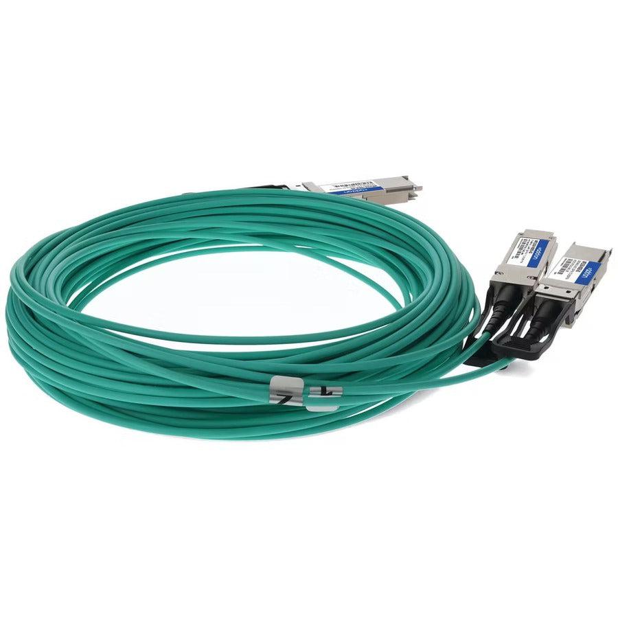 Addon Networks Mfs1S50-V003E-Ao Infiniband Cable 3 M Qsfp56 2Xqsfp56 Black, Silver