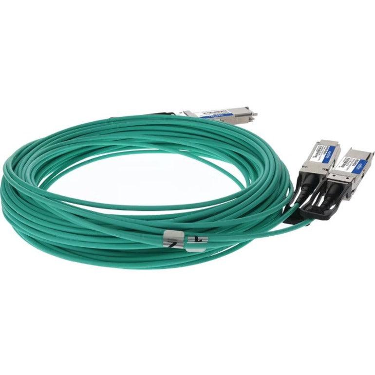 Addon Networks Mfs1S50-V020E-Ao Infiniband Cable 20 M Qsfp56 2Xqsfp56 Green, Grey