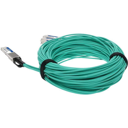 Addon Networks Q400G-4Q56G-Aoc3M-Ao Infiniband Cable 3 M Qsfp-Dd 4X Qsfp56 Turquoise