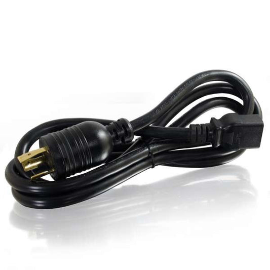 C2G 10354 Power Cable Black 1.83 M Nema L6-20P C19 Coupler