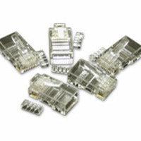 C2G Rj45 Cat5E Modular Plug For Round Solid/Stranded Cable 25Pk Wire Connector Rj-45 Transparent
