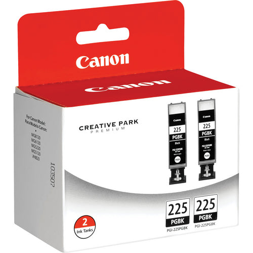 Canon Pgi-225 Ink Cartridge - Twin-Pack - Pigment Black