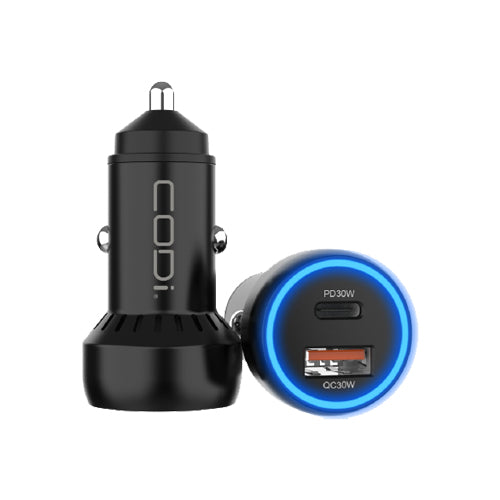 Car Charger Usb-C Pd 30W,Usb-A 3.0 Quick Charge