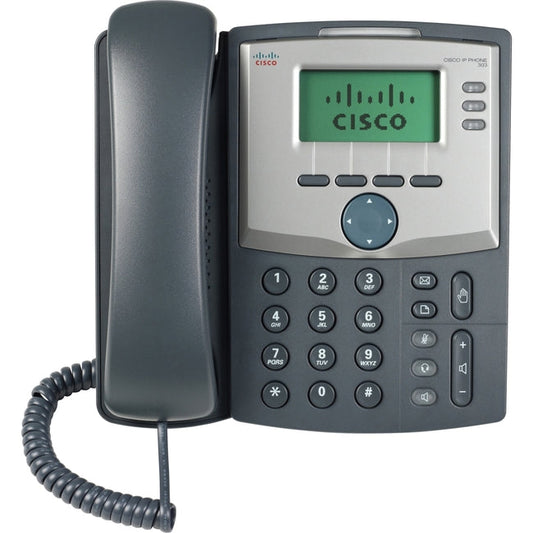 Cisco Spa 303 Ip Phone - Corded - Wall Mountable - Black