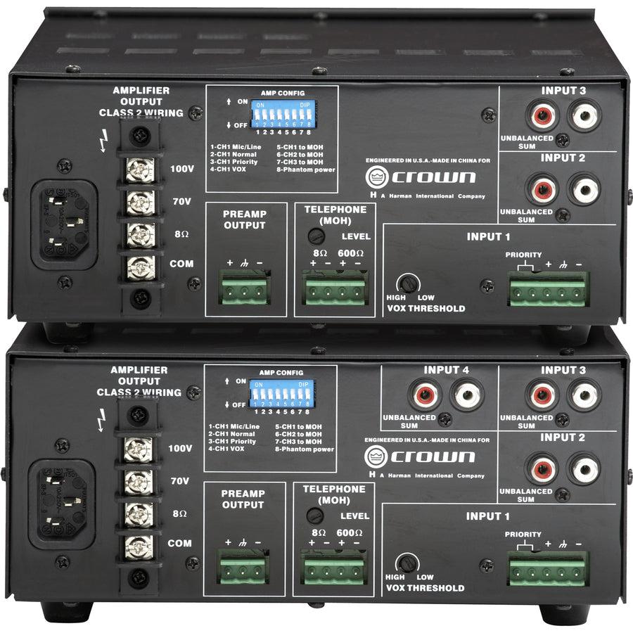 Crown 60W Mixer Amplifier 4Ch,