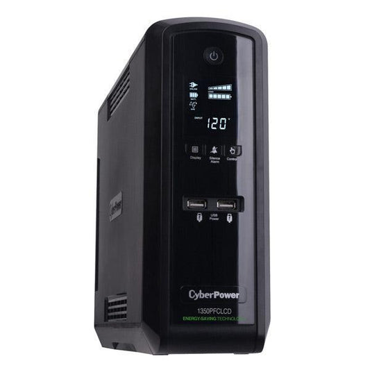 Cyberpower Cp1350Pfclcd Uninterruptible Power Supply (Ups) Line-Interactive 1.35 Kva 810 W 10 Ac Outlet(S)