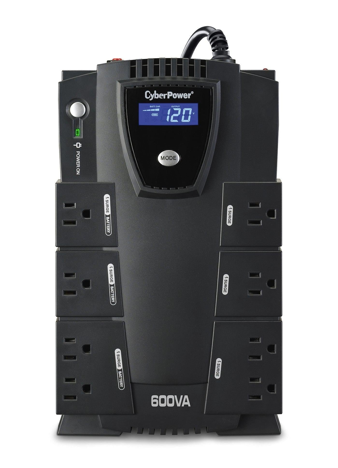 Cyberpower Cp600Lcd Uninterruptible Power Supply (Ups) Standby (Offline) 0.6 Kva 340 W