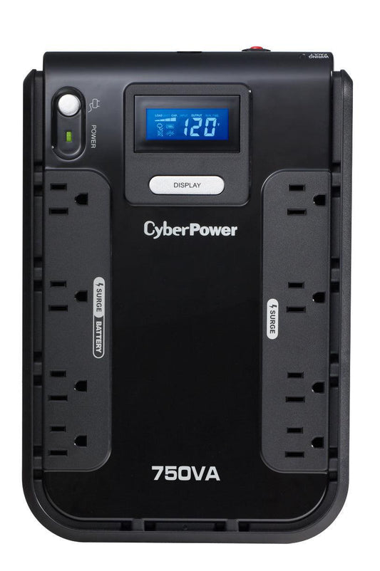 Cyberpower Cp750Lcd Uninterruptible Power Supply (Ups) Standby (Offline) 0.75 Kva 420 W 8 Ac Outlet(S)