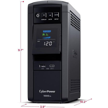 Cyberpower Cp1000Pfclcd Uninterruptible Power Supply (Ups) Line-Interactive 1 Kva 600 W 10 Ac Outlet(S)