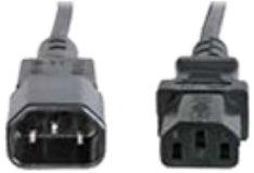 Eaton 010-0029 Power Cable Black 0.61 M C14 Coupler C13 Coupler