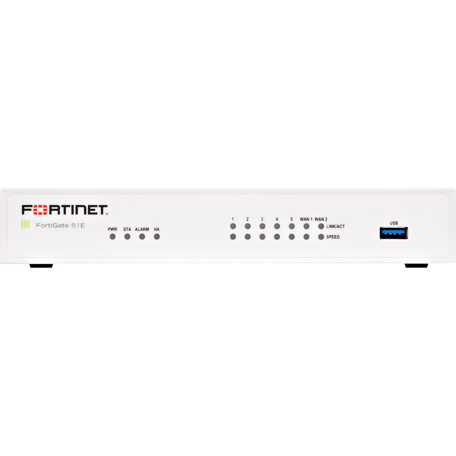 Fortinet Fortigate-51E Hardware Plus 3 Year 24X7 Forticare And Fortiguard Unified Threat Protection (Utp)