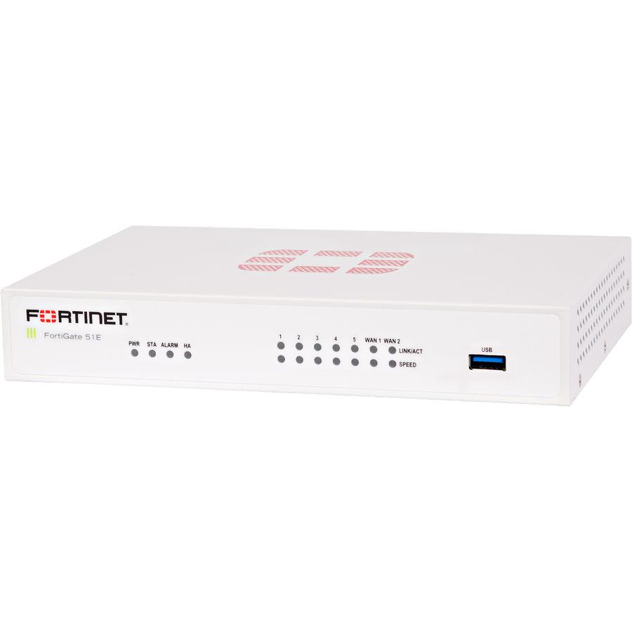 Fortinet Fortigate-51E Hardware Plus 5 Year 24X7 Forticare And Fortiguard Unified Threat Protection (Utp)