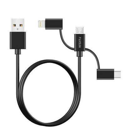 Foxsun Am001032 Multi Usb Charging Cable, 6.6 Ft/2M 3 In 1 Multiple Usb Charger Cable With 8Pin