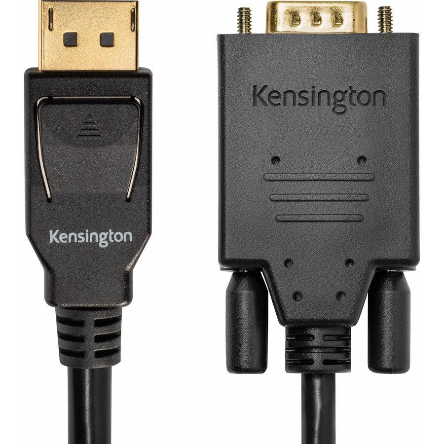 Kensington Displayport 1.2 (M) To Vga (M) Passive Unidirectional Cable, 1.8M (6Ft)