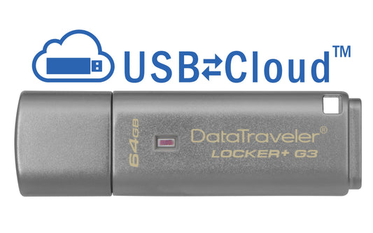 Kingston Technology Datatraveler Locker+ G3 64Gb Usb Flash Drive Usb Type-A 3.2 Gen 1 (3.1 Gen 1) Silver