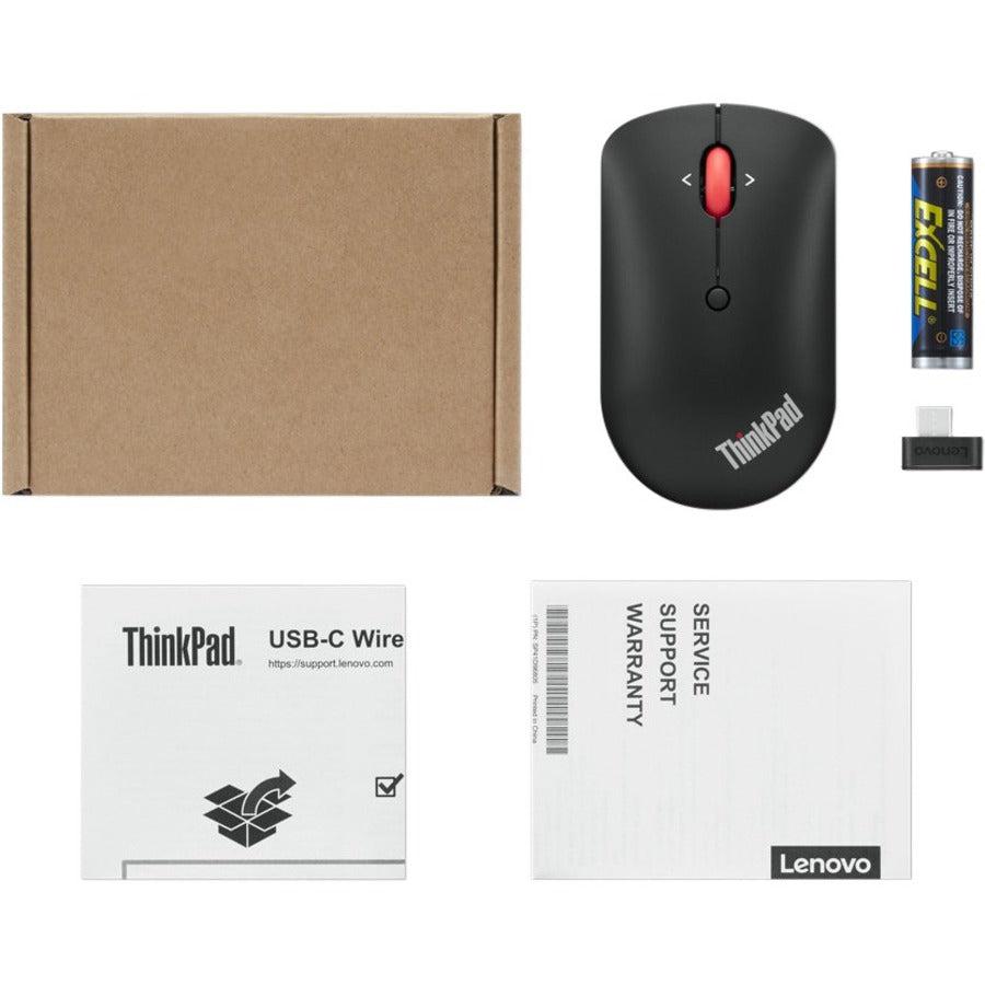 Lenovo Thinkpad Usb-C Wireless Compact Mouse Ambidextrous Rf Wireless Optical 2400 Dpi