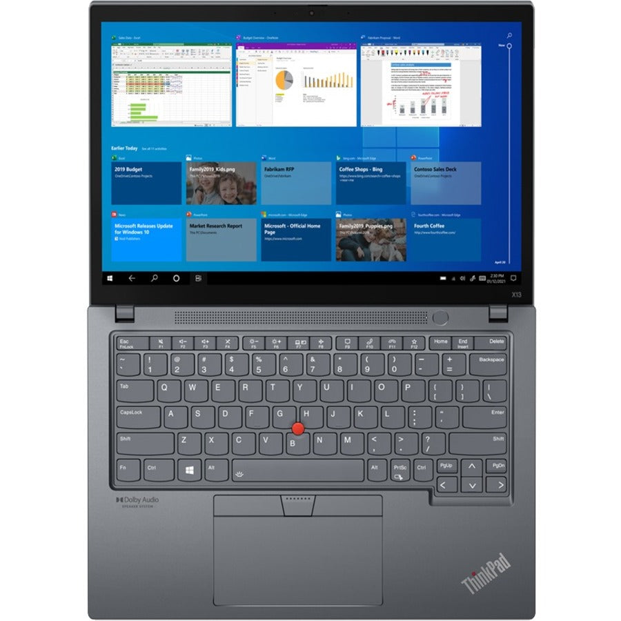 Lenovo Thinkpad X13 Gen 2 20Wk005Nus 13.3" Touchscreen Notebook - Wuxga - 1920 X 1200 - Intel Core I7 11Th Gen I7-1165G7 Quad-Core (4 Core) 2.80 Ghz - 16 Gb Total Ram - 512 Gb Ssd - Storm Gray