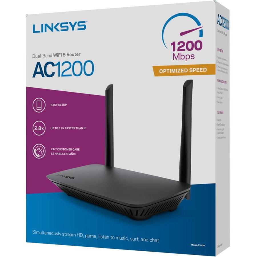 Linksys E5400 Wireless Router Fast Ethernet Dual-Band (2.4 Ghz / 5 Ghz) 4G Black