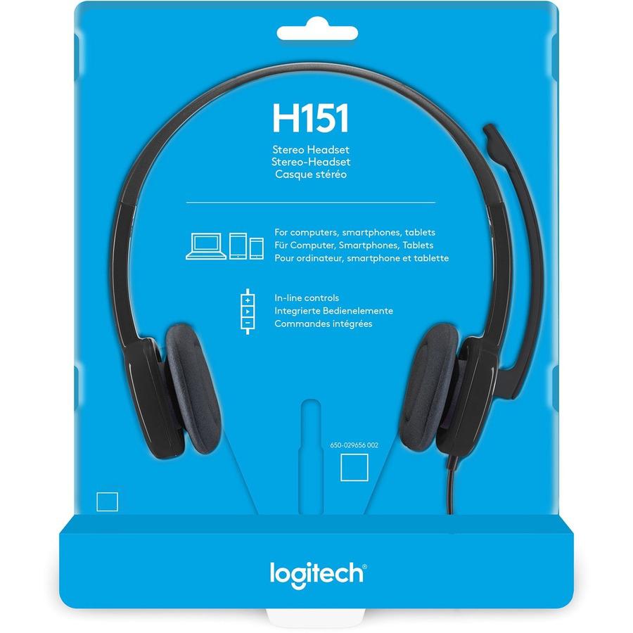 Logitech H150 Stereo Headset Wired Head-Band Office/Call Center Black
