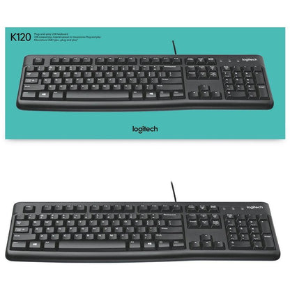 Logitech K120 Keyboard Usb Black