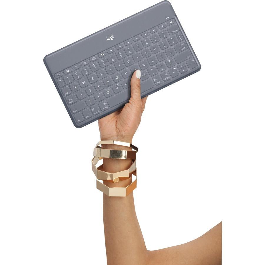 Logitech Keys-To-Go Grey Bluetooth Qwerty