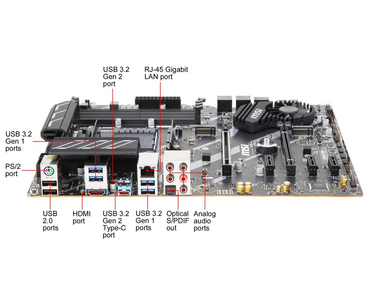Msi X570-A Pro Socket Am4/ Amd X570/ Ddr4/ Sata3&Usb3.2/ Pcie 4.0/ M.2/ A&Gbe/ Hdmi Atx Motherboard