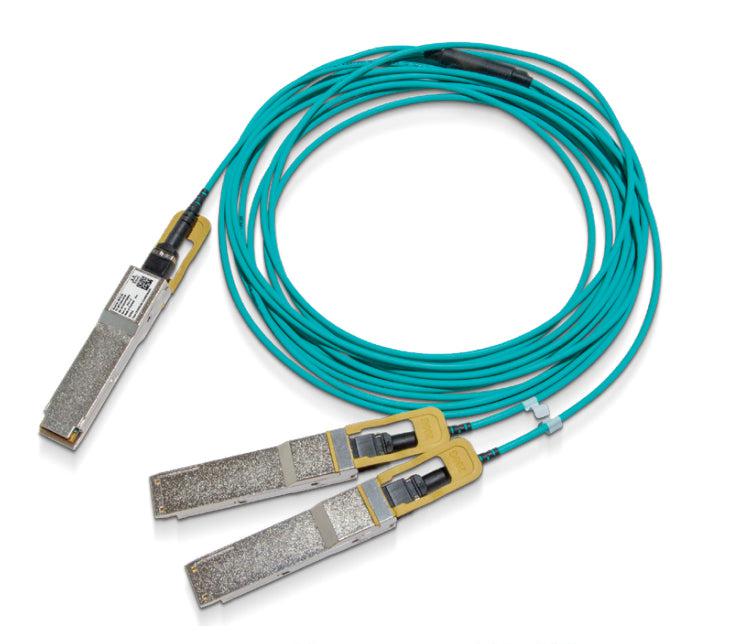 Mellanox Technologies Mfs1S50-H003E Fibre Optic Cable 3 M Qsfp56 2X Qsfp56 Aqua Colour