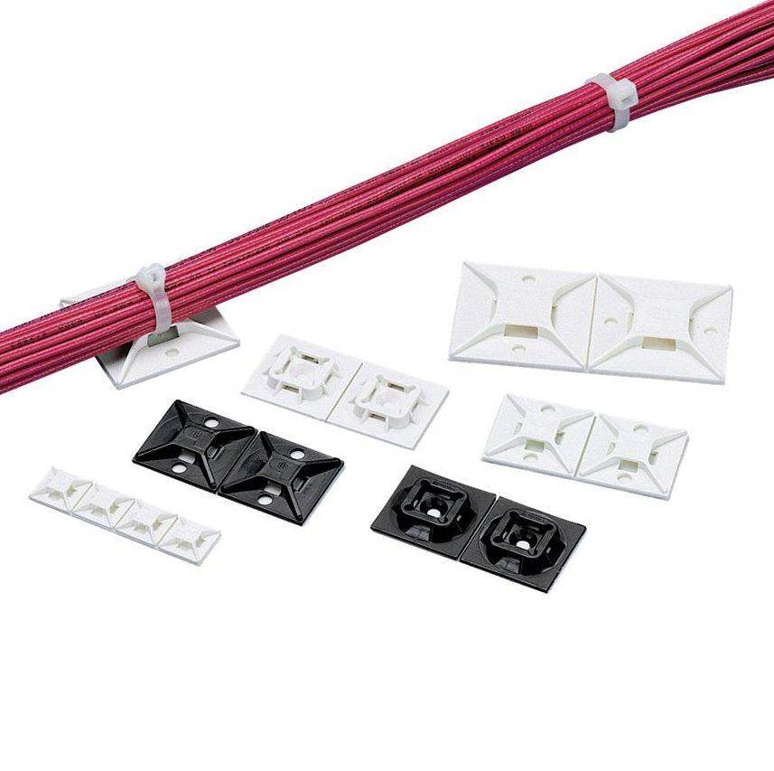 Panduit Abm112-S6-C69 Cable Tie Mount Transparent Nylon 100 Pc(S)