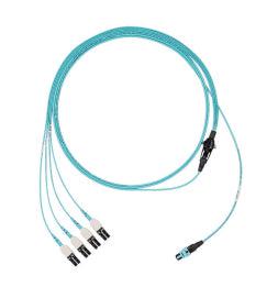 Panduit Fz8Rl7Nusqnm015 Fibre Optic Cable 15 M Panmpo 4X Lc Om4 Aqua Colour