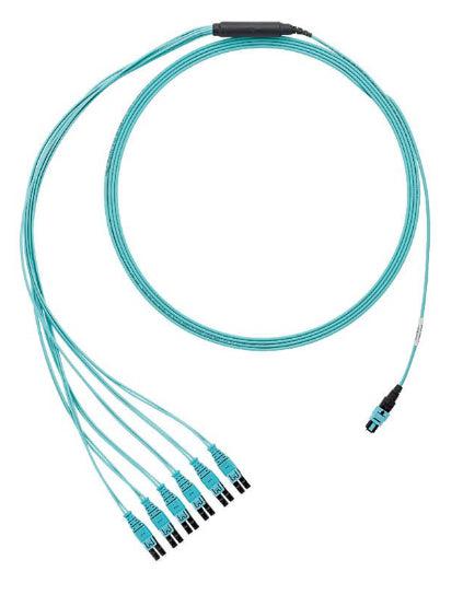 Panduit Fztrl8Nqsonm001 Fibre Optic Cable 1 M Panmpo 12X Lc Om4 Aqua Colour