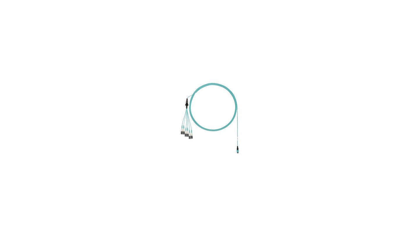 Panduit Fztrl8Nuhsnm004 Fibre Optic Cable 4 M Panmpo Lc Om4 Aqua Colour