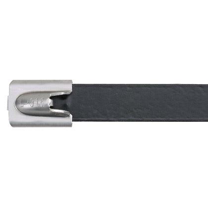 Panduit Mltfc2H-Lp316 Cable Tie Ladder Cable Tie Polyester, Stainless Steel Black, Stainless Steel