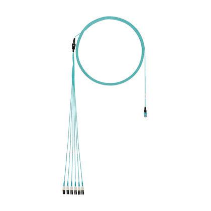 Panduit Om4 Mpo/Lc, 11Ft Fibre Optic Cable 3.35 M Mpo/Mtp Blue