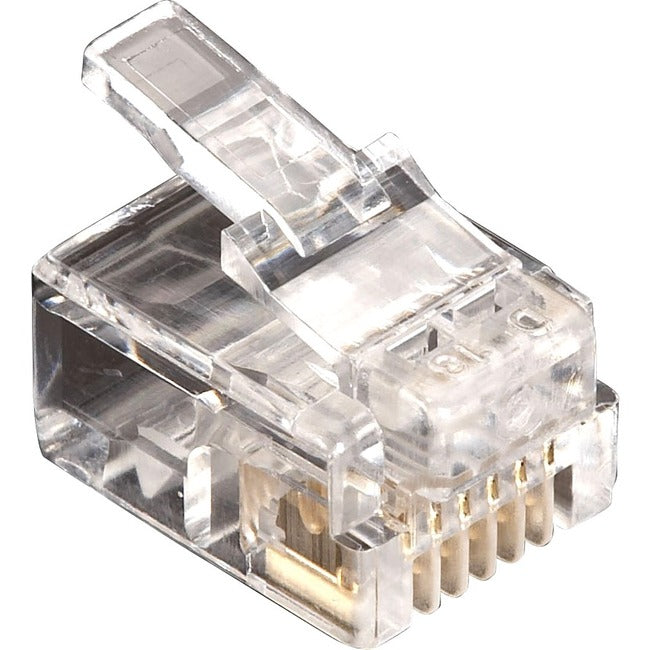 Rj11 Unshielded Modular Plug 6-,Wire 10-Pack