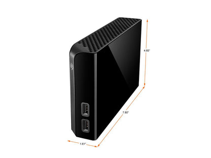 Seagate Backup Plus Hub 6Tb 2 X Usb 3.0 Hard Drives - Desktop External Stel6000100 Black