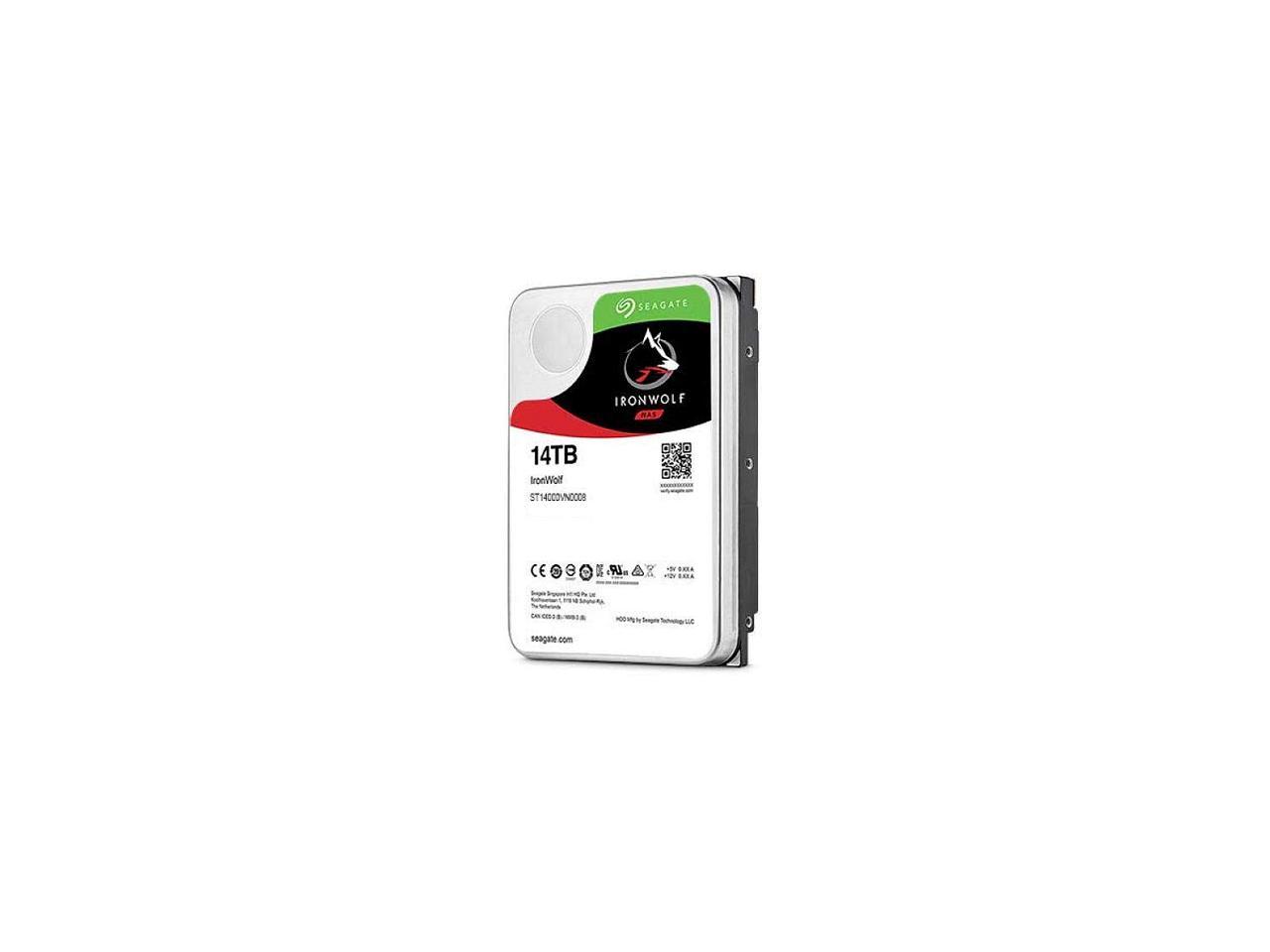 Seagate Ironwolf 12Tb Nas Hard Drive 7200 Rpm 256Mb Cache Sata 6.0Gb/S Cmr 3.5" Internal Hdd For Raid Network Attached Storage St12000Vn0008 - Oem