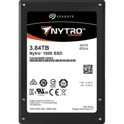 Seagate Nytro 1551 Xa3840Me10063 2.5" 3.84Tb Sata Iii 3D Tlc Solid State Disk - Enterprise