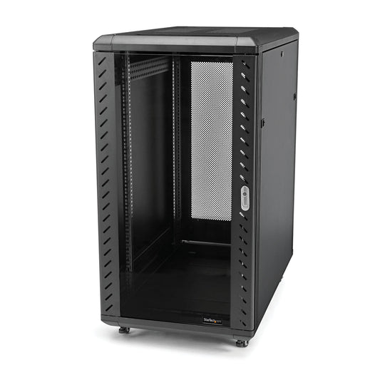 Startech.Com 18U 19" Server Rack Cabinet - 4 Post Adjustable Depth (6-32") Locking Knock Down
