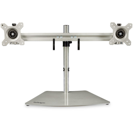 Startech.Com Dual Monitor Stand - Ergonomic Free Standing Dual Monitor Desktop Stand For Two 24"