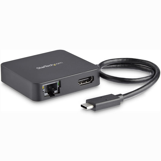Startech.Com Usb C Multiport Adapter - Portable Usb-C Mini Dock 4K Hdmi Video - Gigabit Ethernet,